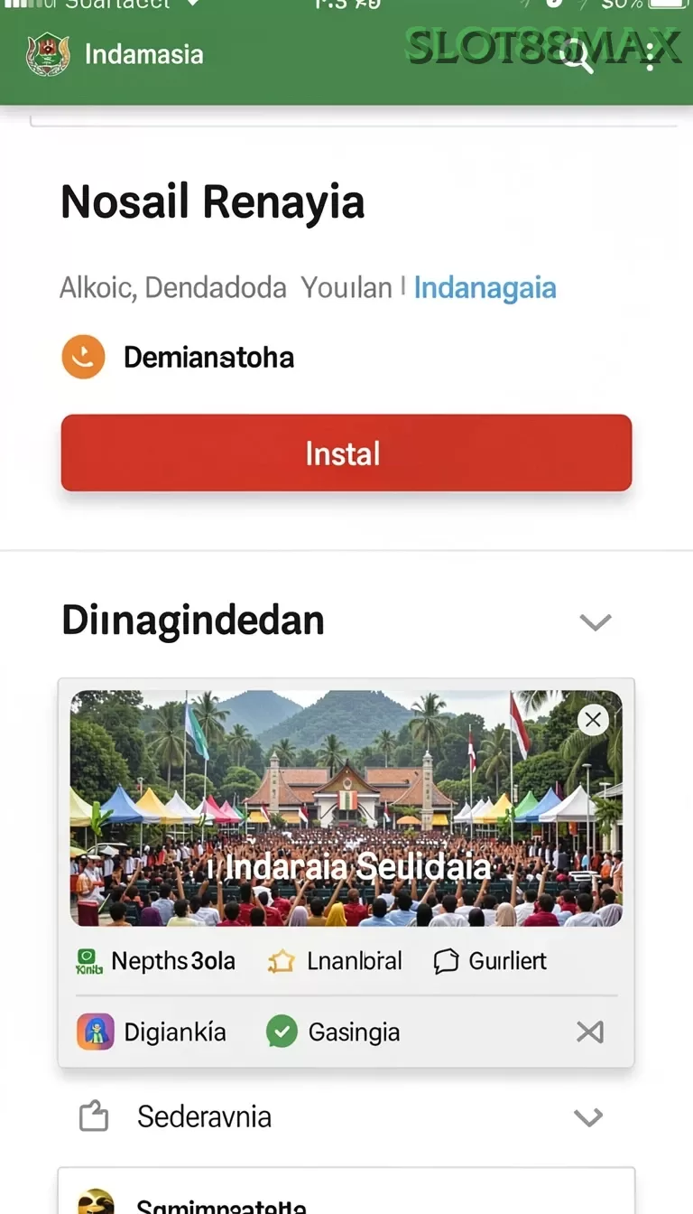 Cuplikan layar TOTO777 — menu navigasi