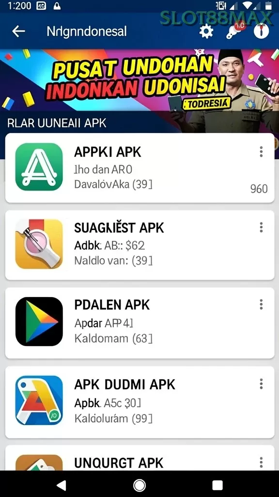 Cuplikan layar 666J — halaman utama